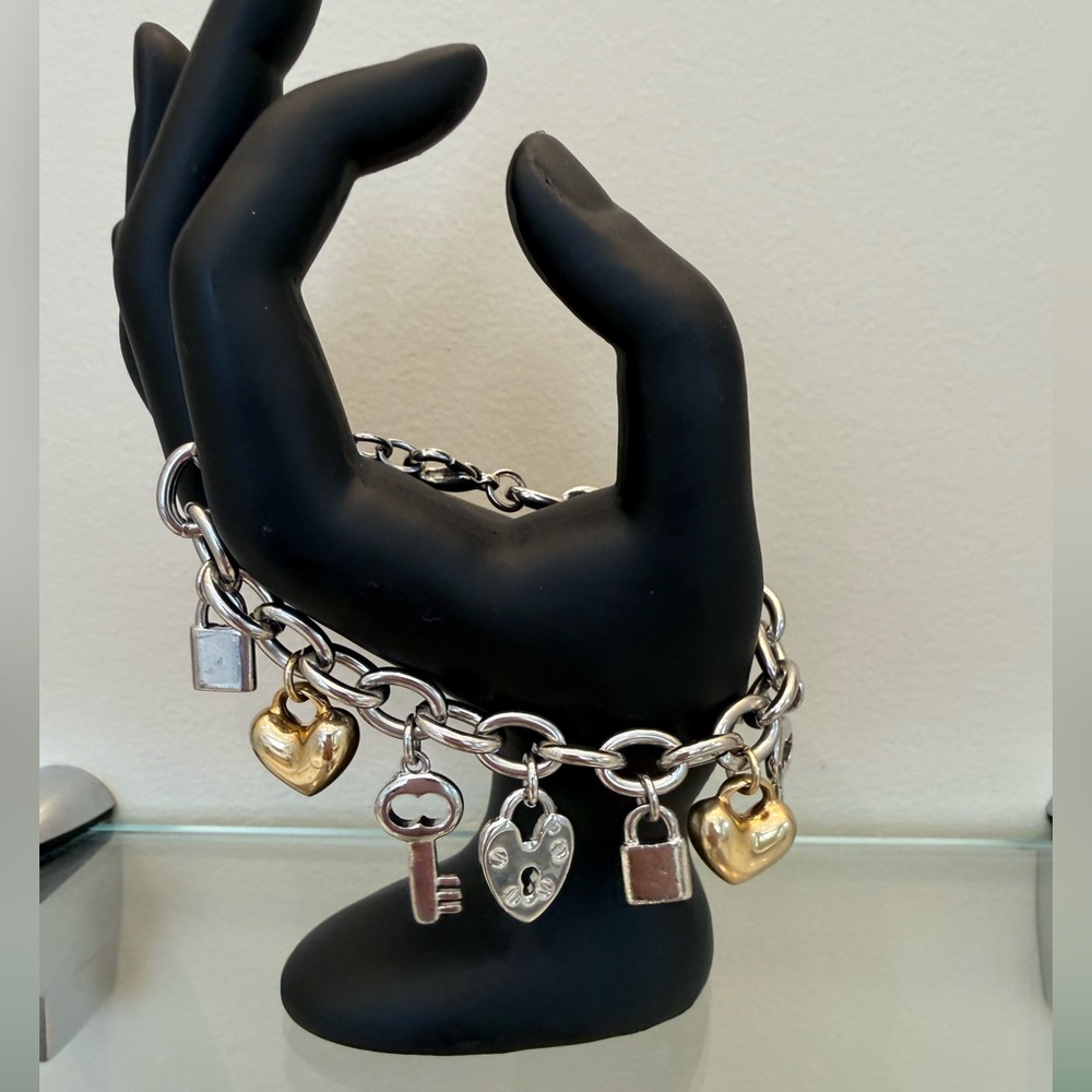 Silver and Gold Charm Bracelet